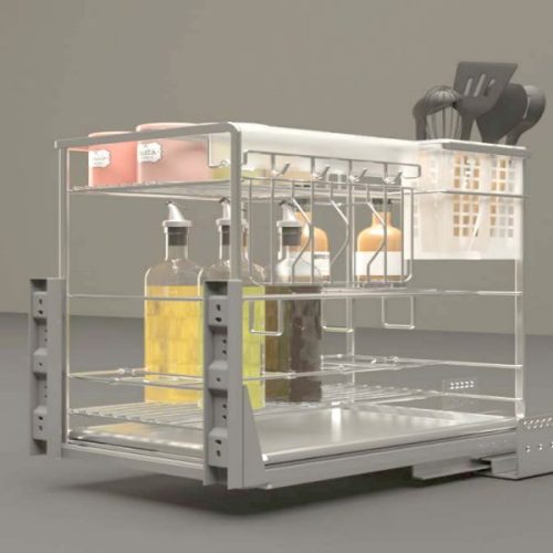 Bộ rổ dao thớt, chai lọ Sonata Hafele 549.20.015 Inox 304